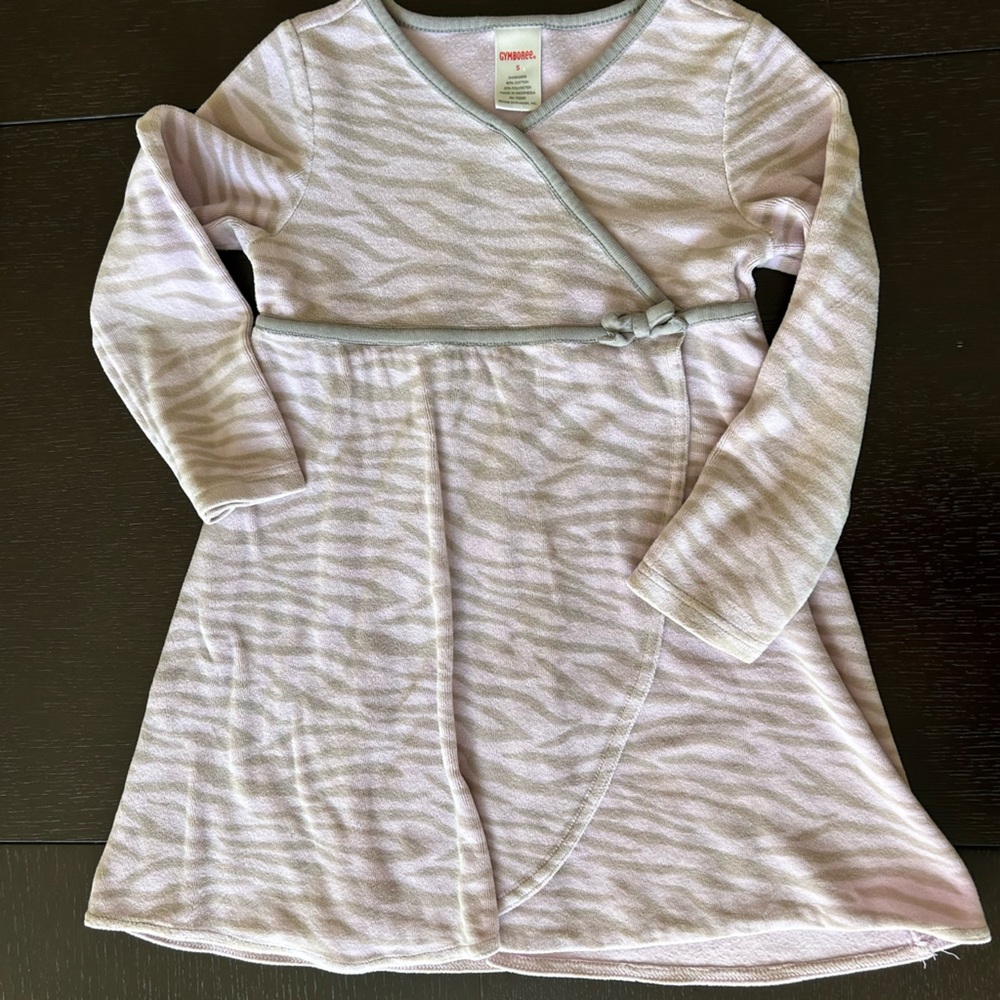Gymboree purple tiger velour dress